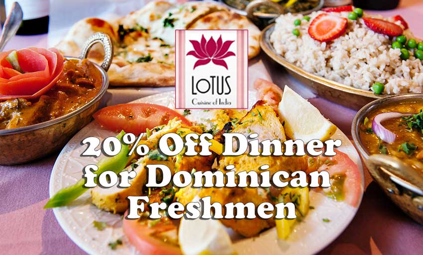 Lotus Cuisine of India Dominican Coupon